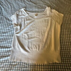 Vintage Women's White Short Sleeve Top